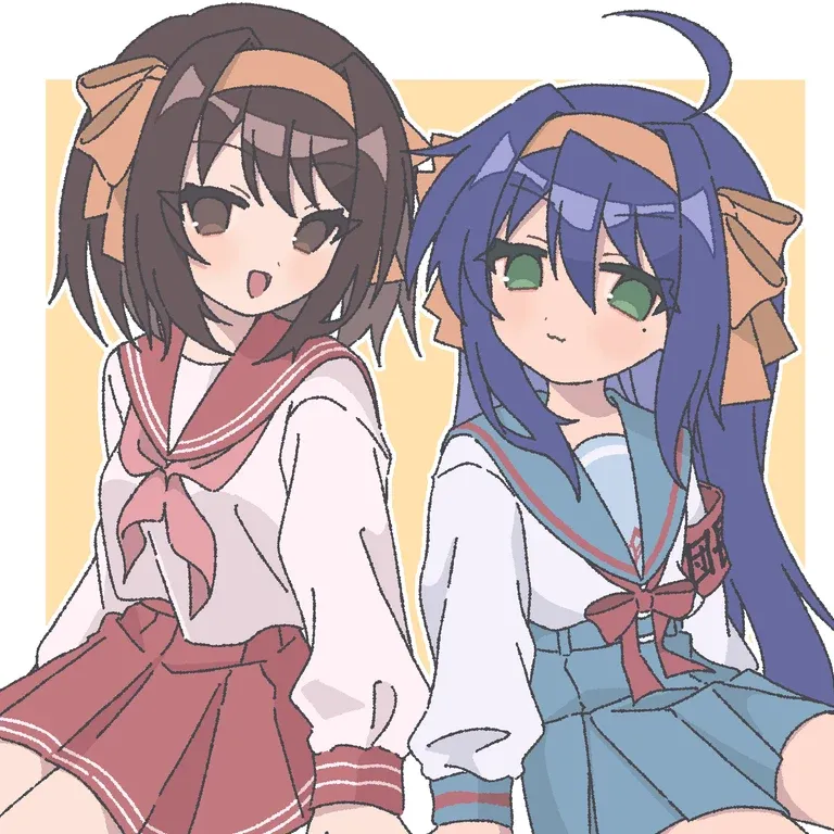偷看~